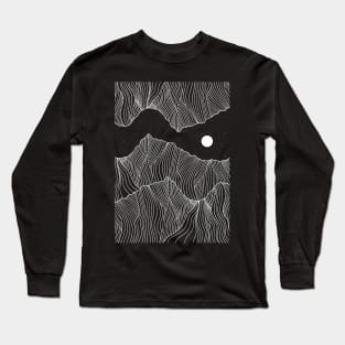 Wave hills under the stars Long Sleeve T-Shirt